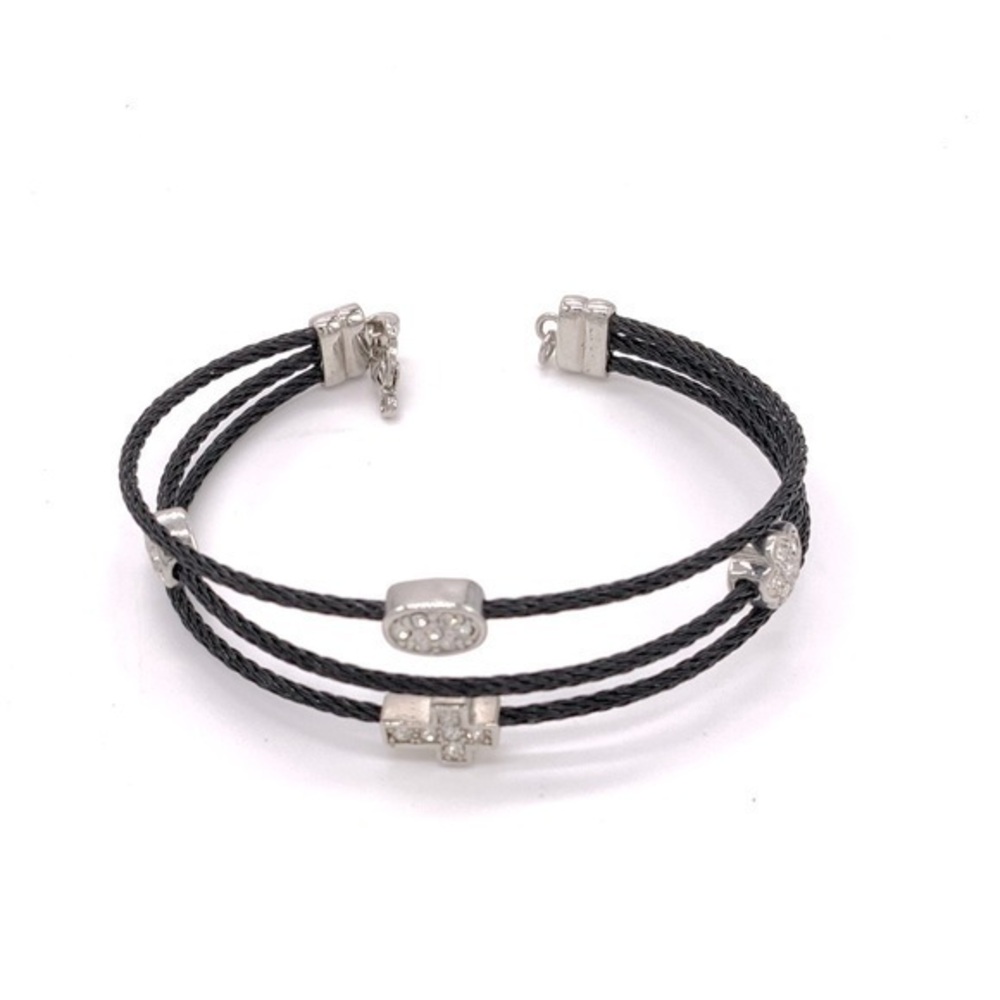 3 layer Wired rope layered cross boho bracelet western‎